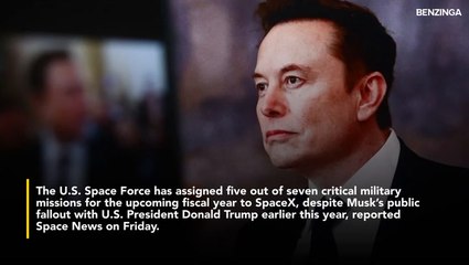 SpaceX Beats Jeff Bezos In Space Race, Secures $714 Million Pentagon Contract