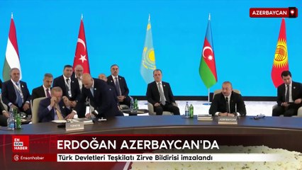 Türk Devletleri Teşkilatı Zirve Bildirisi imzalandı