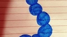 Bruco azzurro disegno