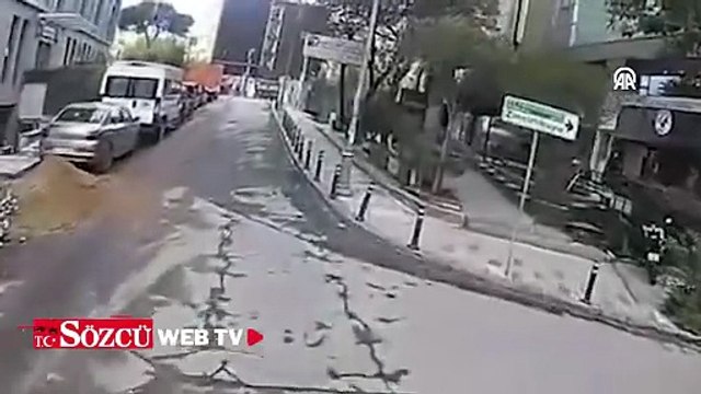 Şişli'de inşaat alanındaki vinç öğrenci yurduna devrildi