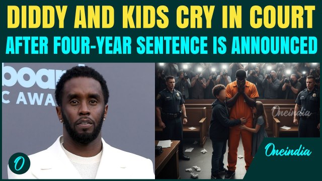 VIDEO: Sean 'Diddy' Combs BREAKS DOWN in Court After Being Sentenced to More Than 4 Years in Prison