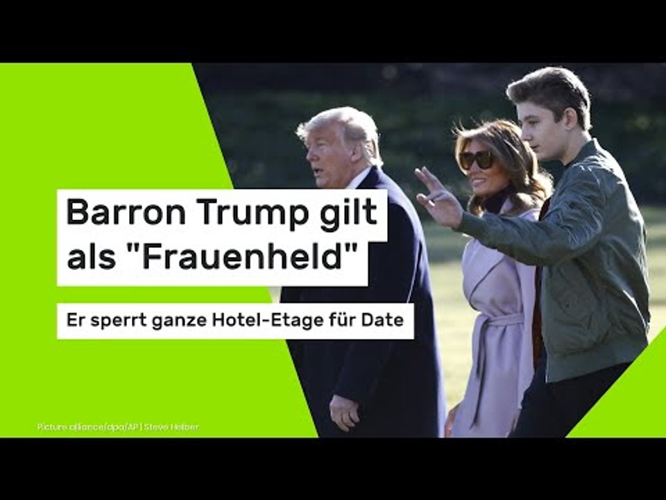Barron Trump gilt als 'Frauenheld' - Er sperrt ganze Hotel-Etage für Date