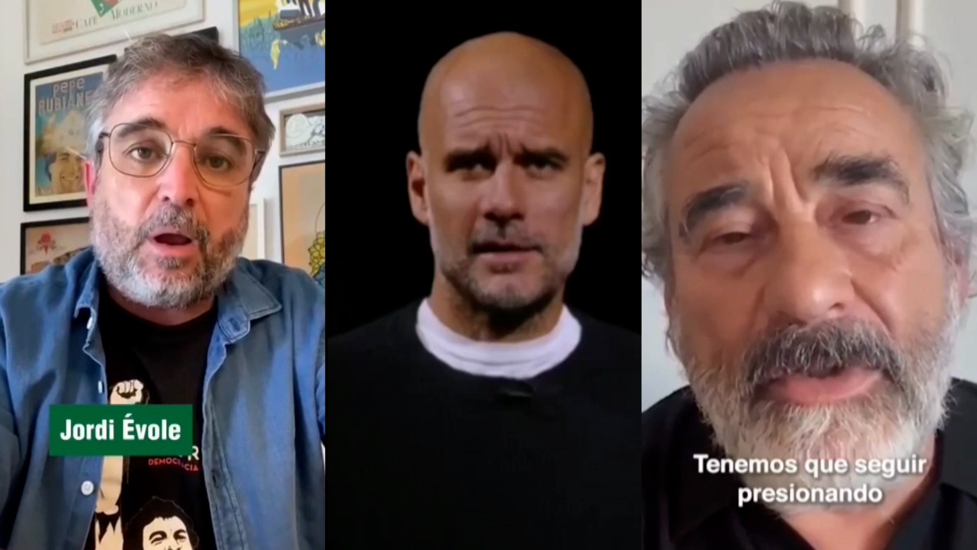 Guardiola, Jordi Évole y otras personalidades denuncian en un vídeo el "genocidio" en Gaza
