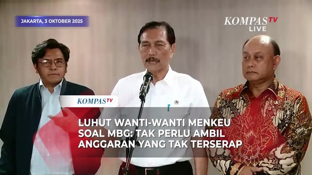 Momen Luhut Wanti-wanti Menkeu Purbaya soal MBG: Tak Perlu Ambil Anggaran Tak Terserap