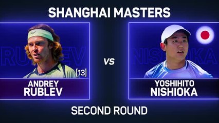 Rublev rages after shock second-round Shanghai defeat
