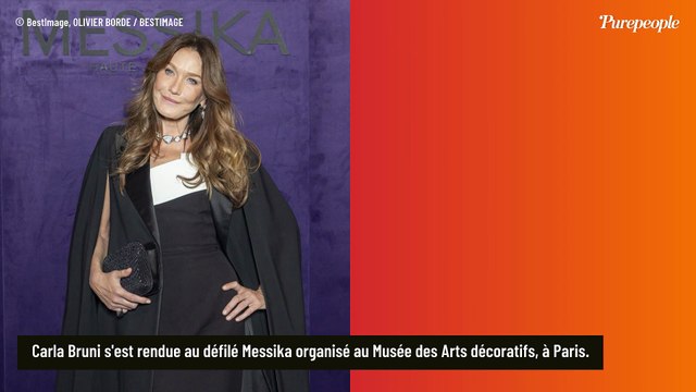 Carla Bruni au déflié Messika : En robe cape moulante, elle retrouve une grande amie face à Ophélie Meunier en robe fendue