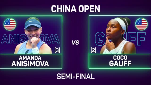 Anisimova demolishes Gauff to reach Beijing final
