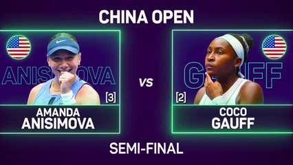Anisimova demolishes Gauff to reach Beijing final