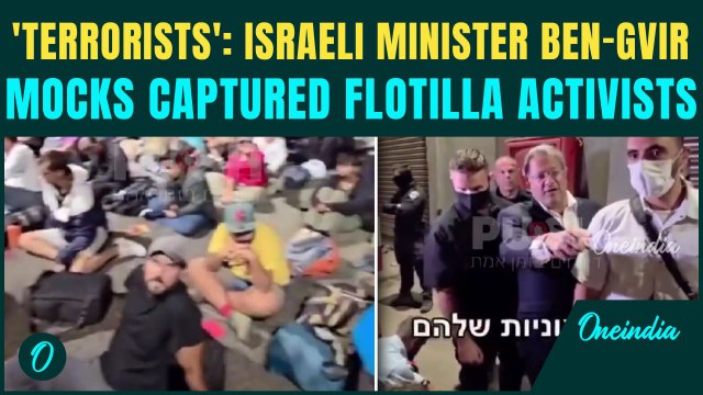 Ben Gvir MOCKS Captured Flotilla Activists: ‘Terrorists Helping Murderers’ | EU Fumes Over Comments