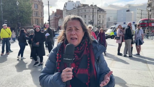 Daughter of Holocaust survivor Carolyn Gelenter speaks at pro-Palestine Action protest