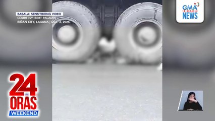 Babae, patay matapos magulungan ng dump truck | 24 Oras Weekend
