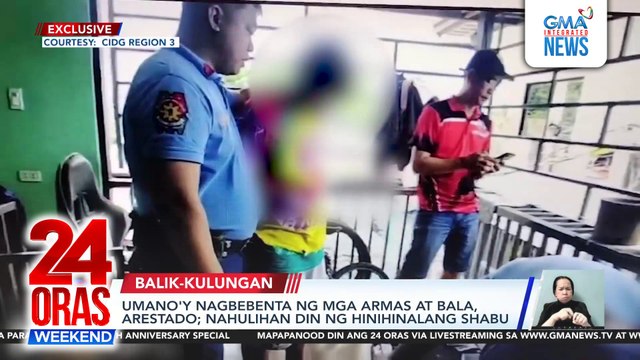 Naarestong umano'y illegal arms seller, nahulihan din ng hinihinalang shabu | 24 Oras Weekend