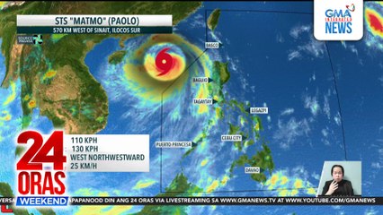 Bagong bagyo sa labas ng PAR, binabantayan ng PAGASA | 24 Oras Weekend