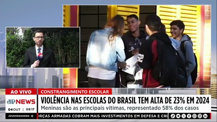 Violência nas escolas no Brasil tem alta de 23% em 2024