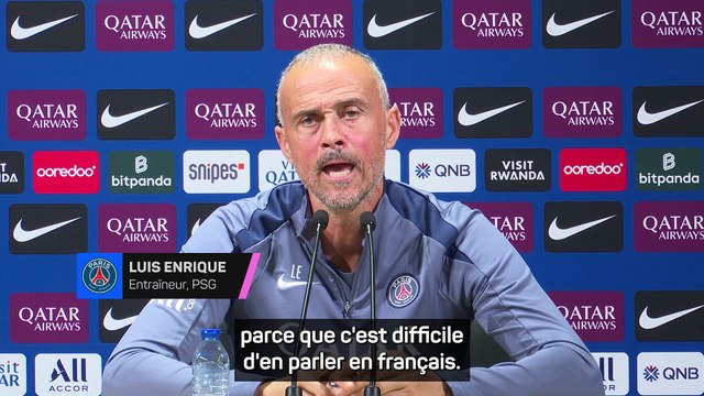 Luis Enrique sur João Neves et Kvaratskhelia : Je ne veux prendre aucun risque
