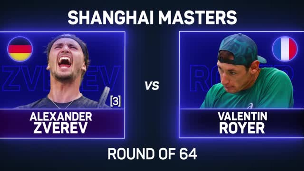 Zverev overcomes late injury scare in Shanghai opener