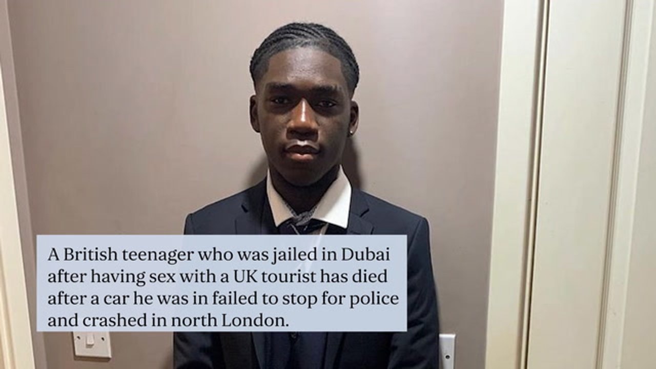 Teenager, 19, jailed in Dubai over holiday romance with girl, 17, killed in crash after car fails to stop for police in north London