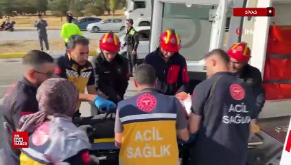 Sivas-Erzincan yolunda zincirleme kaza