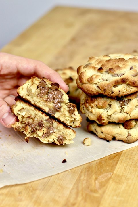 Cookies façon Levain Bakery | Recette New-Yorkaise Cookies XXL Croustillants et Fondants