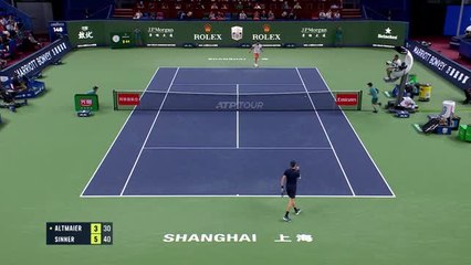 Sinner blitzes Altmaier to progress in Shanghai