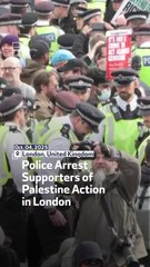 Police Arrest Supporters Of Palestine Action In London