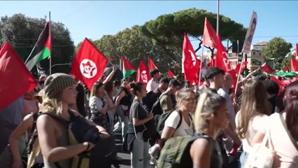 Gli ITALIANI scendono in PIAZZA in una PROTESTA NAZIONALE a SOSTEGNO di GAZA