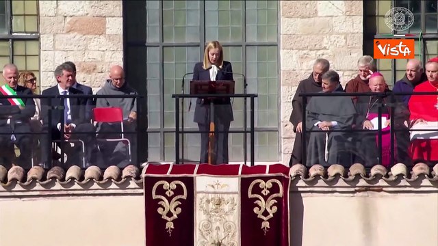 Meloni ad Assisi: San Francesco stato un uomo di pace estremo, ma non estremista