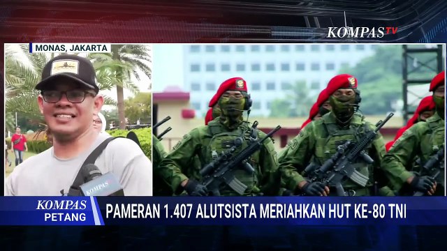 Terbaru! Situasi Jelang HUT ke-80 TNI di Monas, Warga Antusias Saksikan Pameran Alutsista