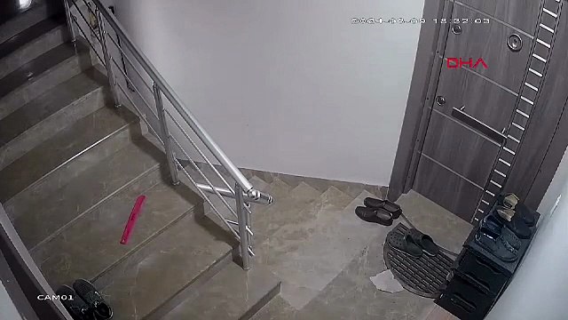 Dairesinin önüne hayvan dışkısı atan komşusundan, bu kez 'yüzüne kapı çarptığı' için şikayetçi oldu