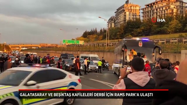 Galatasaray ve Beşiktaş kafileleri derbi için RAMS Park'ta