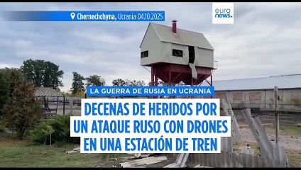 Decenas de heridos tras un "salvaje" ataque ruso a una estación de ferrocarril ucraniana
