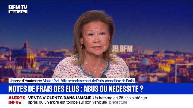 Notes de frais des élus: pour Jeanne d'Hauteserre, maire du 8e arrondissement de Paris, il faut revoir le système de fonctionnement