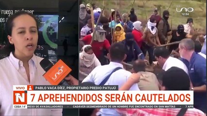 7 APREHENDIDOS POR AVASALLAMIENTOS