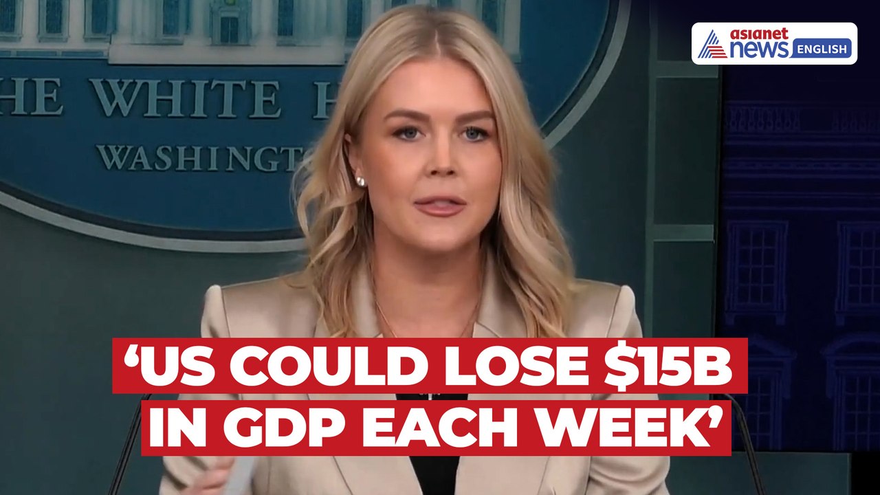 ‘US Could Lose $15B in GDP Each Week’: White House Press Secy Leavitt on Govt Shutdown