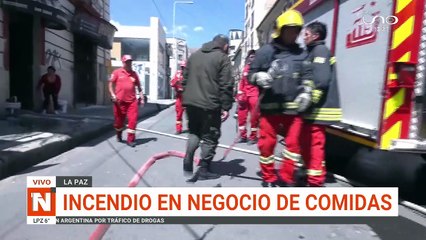 INCENDIO EN NEGICO DE COMIDAS LA PAZ