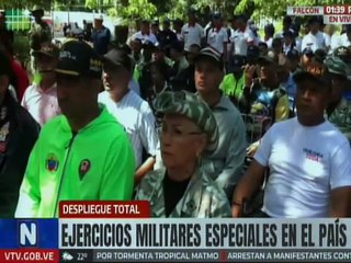 Falconianos ratifican su compromiso con la patria en el desarrollo de la jornada militar especial