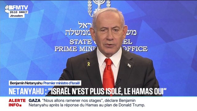 Guerre à Gaza: Ce n'est plus Israël qui est isolé, mais c'est le Hamas , déclare Benjamin Netanyahu, Premier ministre israélien