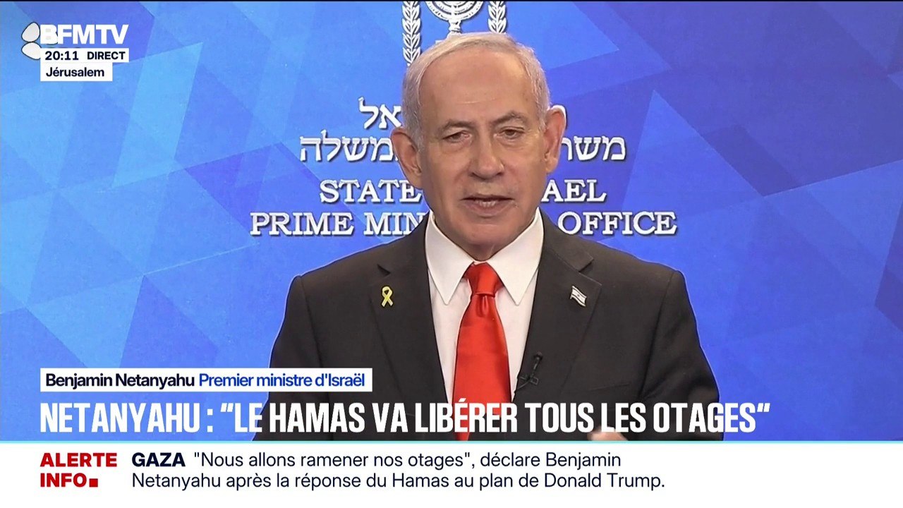 Gaza: Benjamin Netanyahu, Premier ministre israélien, "remercie son ami" Donald Trump "pour son soutien" durant cette guerre