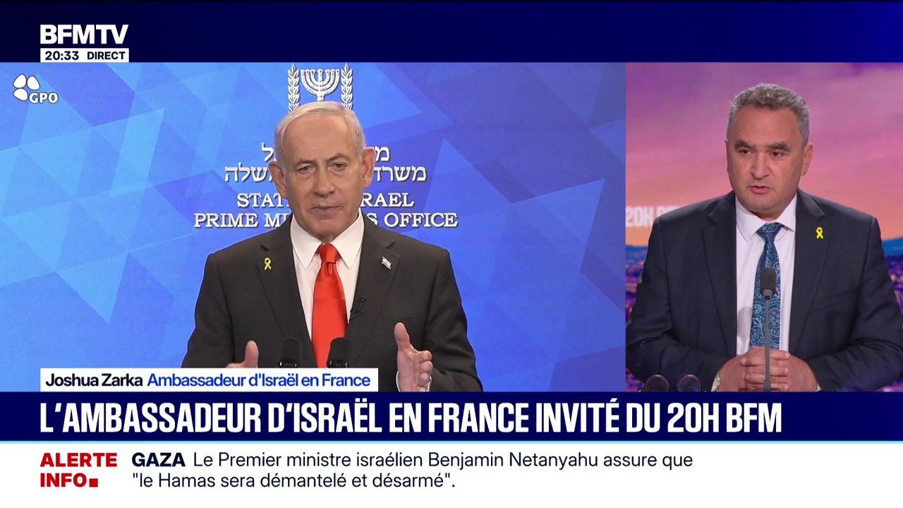 Paix imminente à Gaza: "Pour la première fois depuis deux ans, je suis optimiste", déclare Joshua Zarka, ambassadeur d'Israël en France