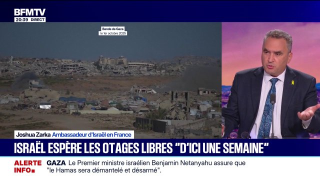 Paix imminente à Gaza: Pour la première fois, le Hamas s'est senti en danger , observe Joshua Zarka, ambassadeur d'Israël en France