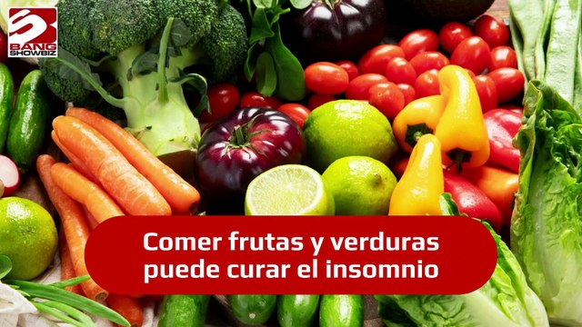 Comer frutas y verduras puede curar el insomnio