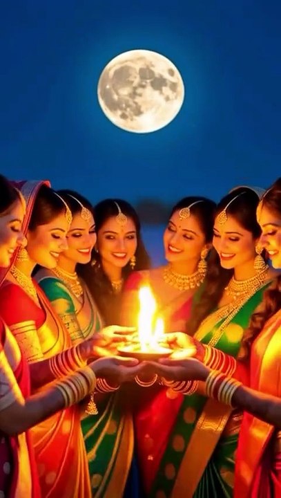 🌙 करवा चौथ की रात | Karwa Chauth Ki Raat | Suhaganon Ka Pyaar Bhara Vrat ❤️