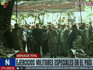 Pdte. de AN Jorge Rodríguez inspecciona ejecución del Ejercicio Militar Especial en Caracas