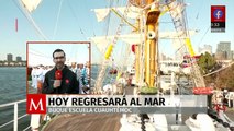 El Buque Escuela Cuauhtémoc regresa hoy al mar tras reparacion en Nueva York