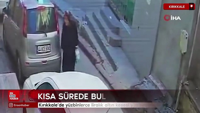 Kırıkkale'de yüzbinlerce liralık altın kesesi yüz tanıma sistemiyle bulundu