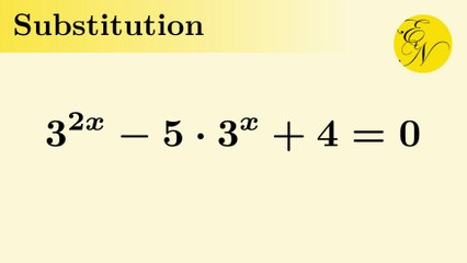 Exponentialgleichung mit Substitution lösen