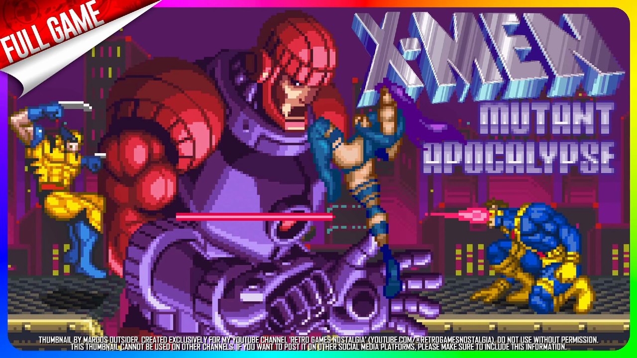 X-Men: Mutant Apocalypse (SNES - US) Longplay (All Final Stages)