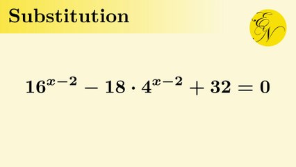 Exponentialgleichung mit Substitution lösen