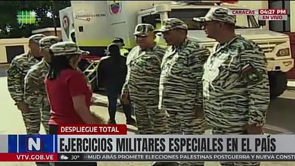 Vpdta. Delcy Rodríguez comprueba desarrollo del ejercicio de comando, control y comunicación en el 4F