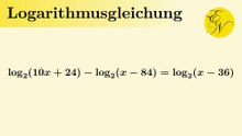 Logarithmusgleichung